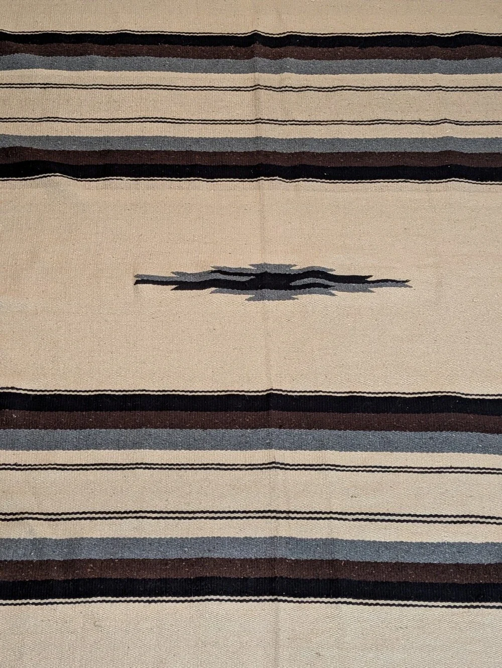Vtg. Handmade Native American SOUTHWEST WOVEN WOOL BLANKET Throw 81